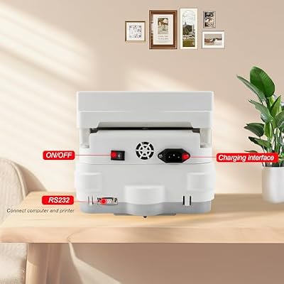 Halogen Heating Lab Moisture Analyzer 200g x 0.001g Spanish English Germany Menu Balance Meter 0.01% Readability 110V 3 Drying Modes Touch Screen RS232 Interface Water Content Test
