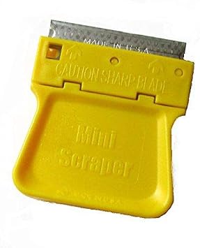 2 Original Mini scraper with Metal Blade Carded U.S. Made Razor Scraper