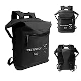 25L Waterproof Roll Top Dry Bag Backpack for Kayaking, Surf, Diving & Motorcycling – Floating, Rainproof Hiking Backpack with Adjustable Straps, 600g