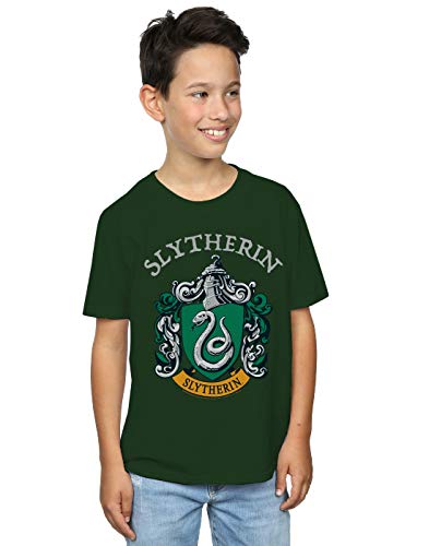 Harry Potter Boys Slytherin Crest T-Shirt Forest Green 9-11 Years