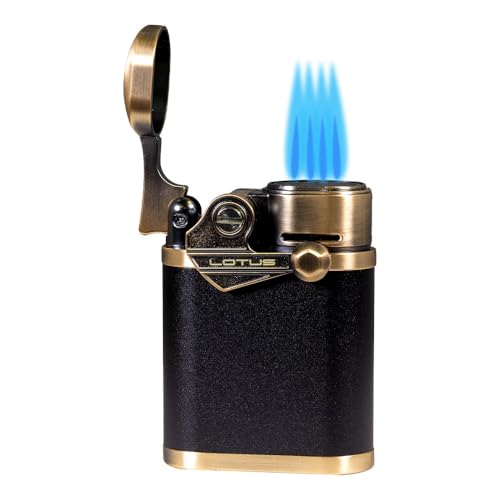 Lotus Winston Quad Torch Table Lighter (Brass)