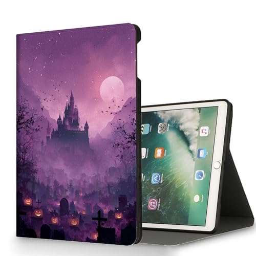 RUUHLJLET for All-New Amazon Fire HD 10/10 Plus (13th/11th Generation,2023/2021 Release) Tablet Case,Auto Wake/Sleep,Adjustable Stand Protective Cover - Halloween Castle