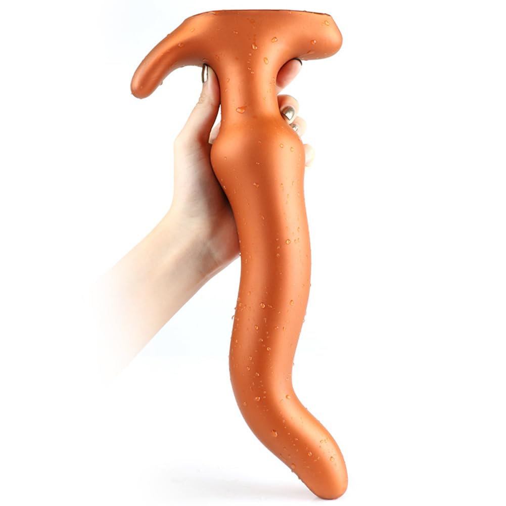 SXOVO Plug Anale in Silicone 31cm Plug Analesex Toy Extra Lungo Butt Plug Morbido Dildo Anale per Stimolazione della Prostata Massaggio Punto G Sex Toys per Uomo Donna Coppie (M)