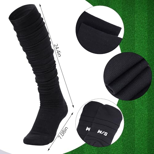 Dxhycc 2 Paris Scrunch Football Socks Extra Long Athletic Soccer Socks for Youth Boys2