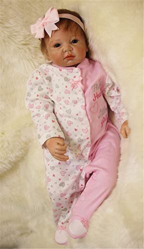 MAIHAO 22zoll 55cm Reborn Babys mädchen lebensechte babypuppen silikon Puppe wie echtes Toddler realistische Dolls Junge…