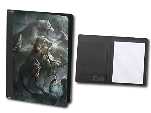 CARPETA ELEGANTE LOBO LEON DRAGON KRAKEN FANTASIA schoolar binder