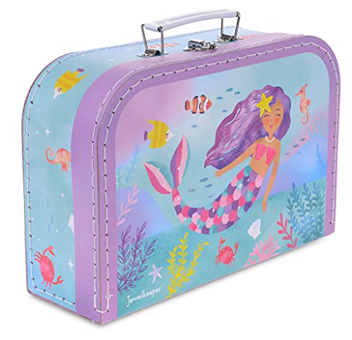 Jewelkeeper - Kinderspiel Zinn Teeservice & Tragetasche, Kindergeschirr Spielküche, 15-teilig - Regenbogen Meerjungfrau… – Bild 4
