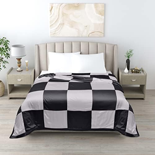 LINENWALAS 100% Bamboo Patchwork Reversible Single Bed Silk Dohar, AC Blanket, Soft and Lightweight Blanket, Breathable Single Dohar (60x90 inch), Black and Silver (B0BNDNCGD5) Amazon Price History, Amazon Price Tracker