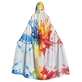 Utilisation du produit : notre cape à capuche d'Halloween pour adulte est spécialement conçue pour Halloween et les fêtes de Noël, et est idéale pour les occasions telles que le disco rétro, le carnaval, le cosplay et les fêtes dansantes. Il vous permet non seulement de profiter pleinement de l'atmosphère festive, mais aussi de montrer le charme de votre costume.