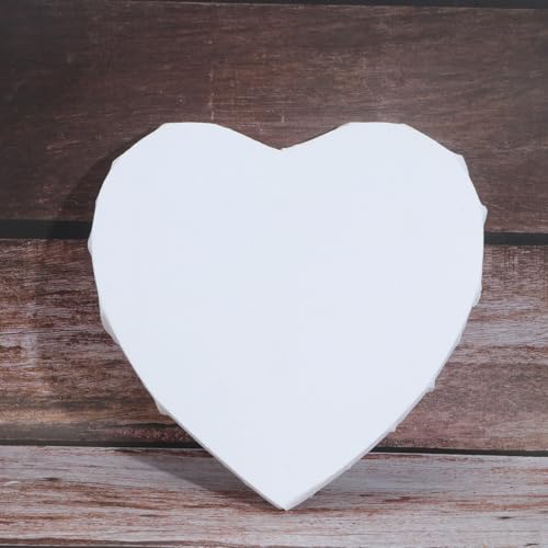 Lienzo Corazón con bastidor de madera y tela de algodón de forma creativa 6