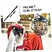 BESPORTBLE Elastic Polyester Hockey Helmet Chin Strap Replacement Breathable Chin Bracket for Hockey Baseball Helmets Easy to Install with Comfortable Fit Long Short Straps