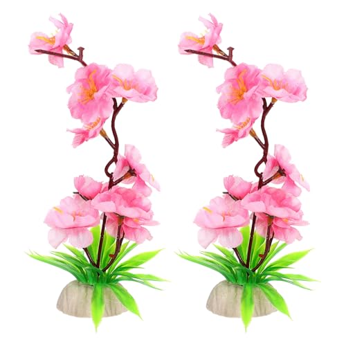 SHINEOFI 2 Piezas Decoración Flores Artificiales para Platos Sashimi y Sushi Adorno Floral Rosa Accesorio para Platos Fríos Japonés Adecuado para Restaurante y Presentación de Comida