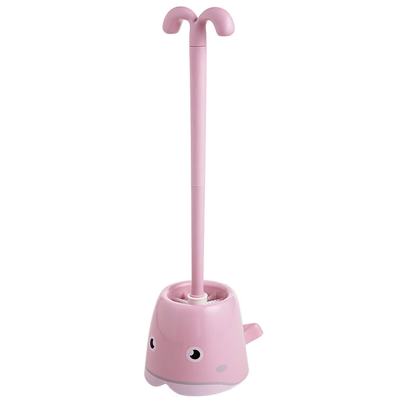 Brosse de toilette Brosse de toilette, Ensemble de brosse de toilette mignon Brosse de nettoyage Nettoyage en profondeur avec support antidérapant à long manche au sol Brosse de nettoyage de toilette