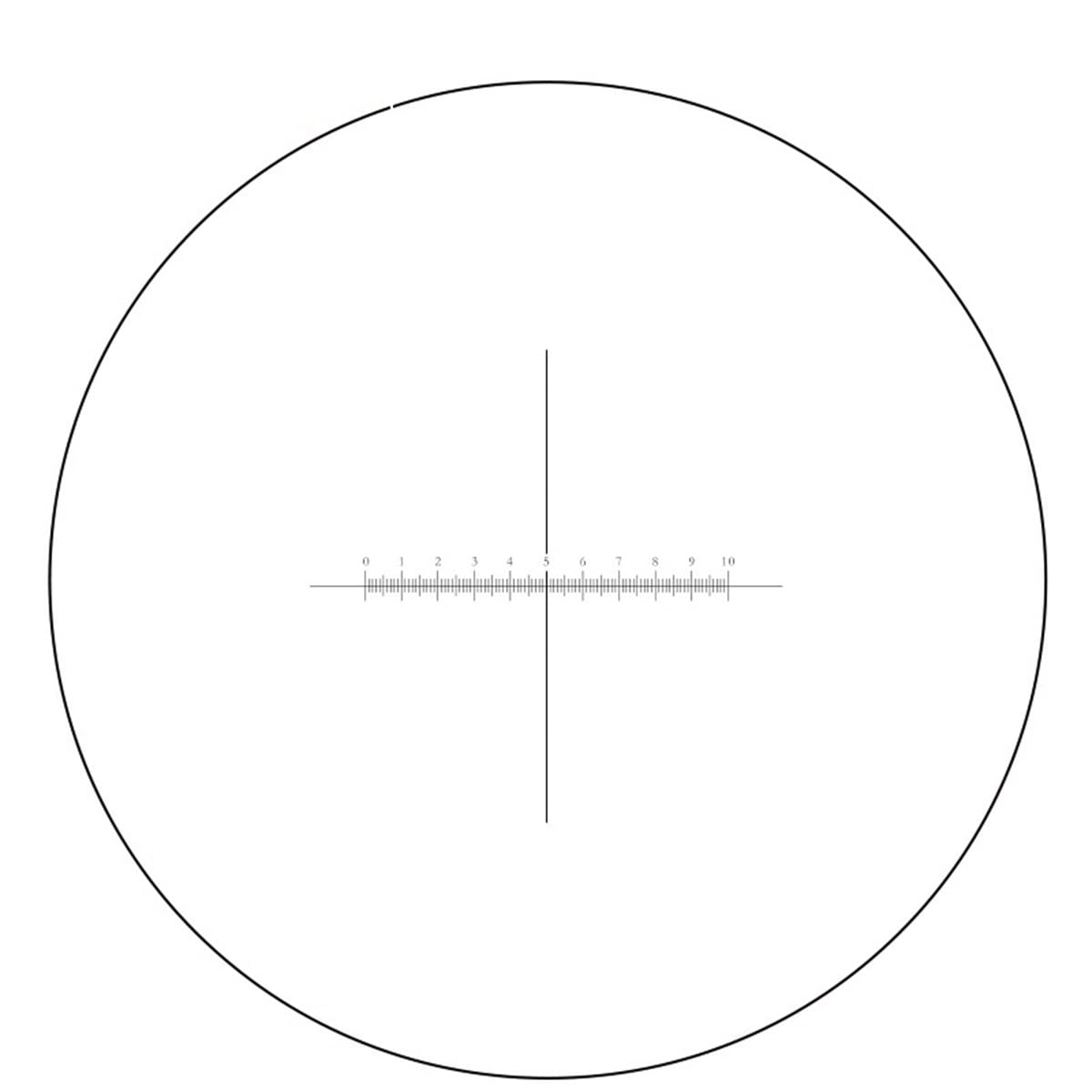 Microscope DIV=0.1 Mm Microscope Slides, with Cross Scale Reticle(Diameter 25 mm)