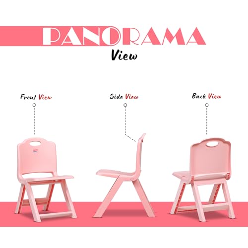 Image of HAPPY BEAR Foldable Kids | Foldable Study | Space-Saving, Portable, and Supports up to 30kg |Folding Stool | Kids Study (Pink)