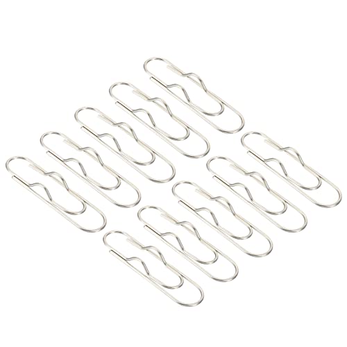 Pince à stylos en métal 7,6 cm PATIKIL pour carnet et journal intime (Lot de 10, Argent)