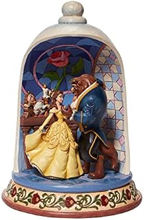 Disney Traditions Beauty Beast Dome Figurine - 25 cm