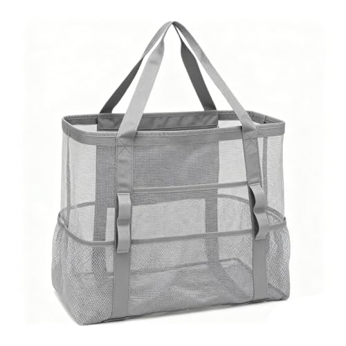 Sac de plage en maille Drfeify pliable grand format pour piscine - 5