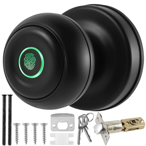 Cerradura de puerta inteligente con control de huellas dactilares con control de aplicación, Bluetooth, llave, control de huellas dactilares, manija de puerta, aleación de aluminio, cerraduras