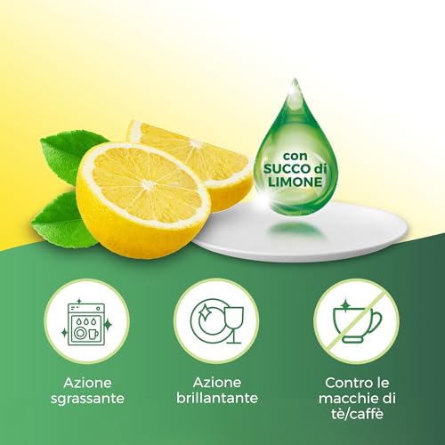 Winni's - Detersivo Gel Lavastoviglie Ipoallergenico, 132 Lavaggi, Azione Detergente, Sgrassante e Brillantante, Fragranza di Limone, con Materie Prime di Origine Vegetale, 561 ml x 4 Confezioni - Immagine 4