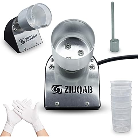 Epoxy Mixer for Resin, Electric Stirrer Machine for DIY, with Gloves, 5pcs Measuring Cups, Stainless Steel Gravity Mix Stick Cover