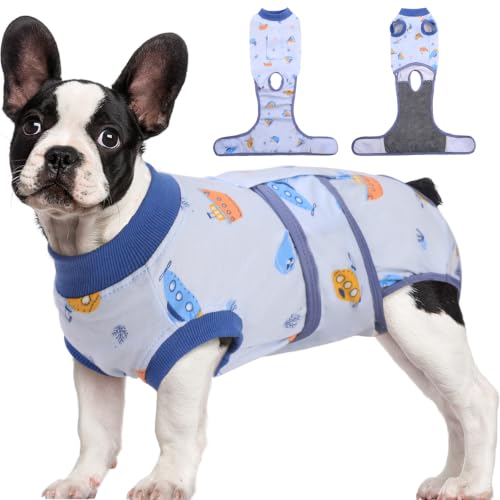 Kuoser Recovery Suit for Dogs Cats, Soft Dog Surgery Suit Female Male Spay