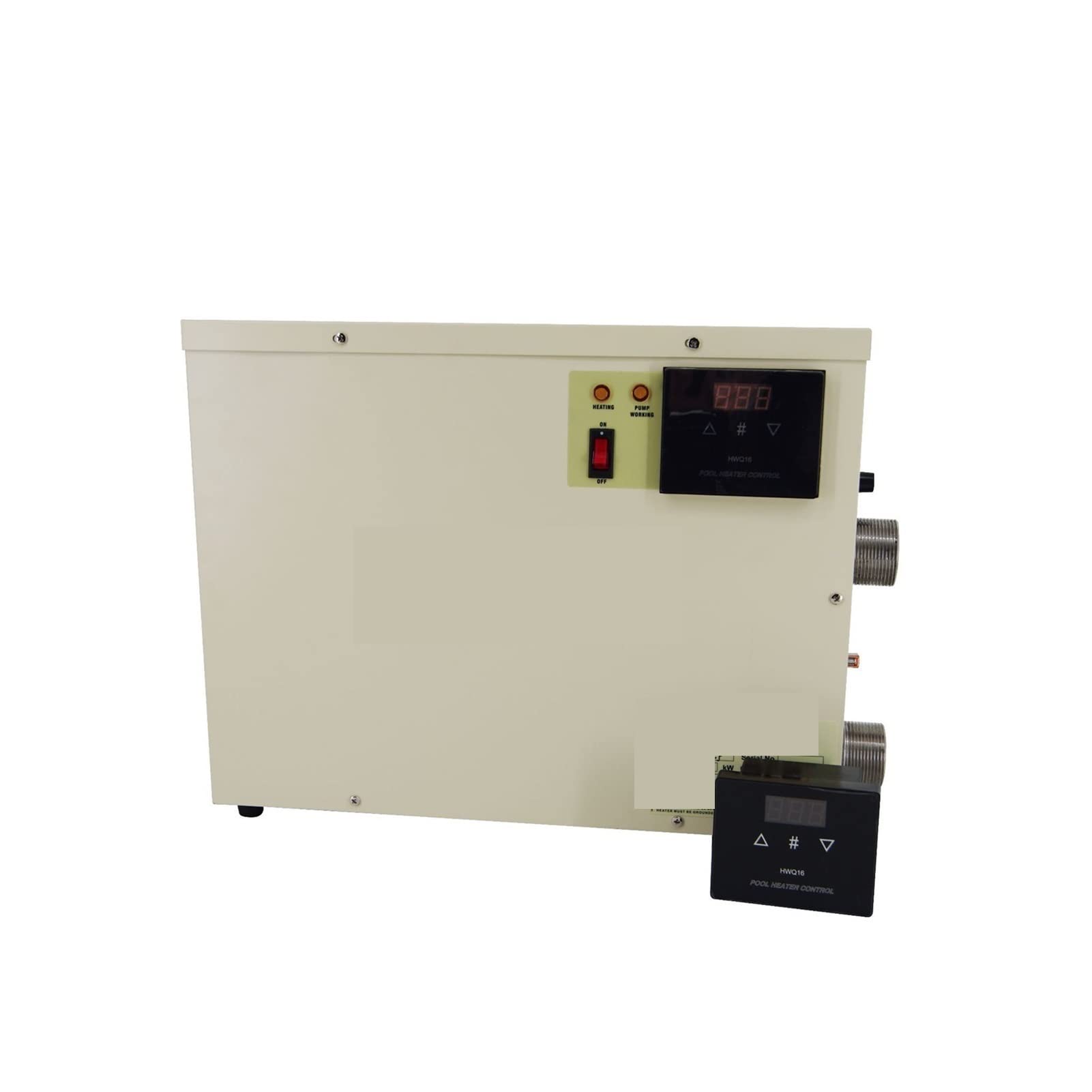 CUDTAPI Pool Heater Electric Digital Water Heater Thermostat 9KW Temperature Control Extreme Speed Heating High Temperature Protection For Bathtub And Spa Pool Heat Pump