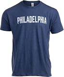 Philadelphia, Pennsylvania City Pride Modern Fit T-Shirt for Men Women - (Navy,L)