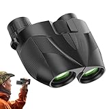Tuxxjzm Kompaktes Fernglas, kompaktes Fernglas für Erwachsene, leichtes Reisefernglas, HD-Fernglas mit hoher Leistung für Sternenbeobachtung, Vogelbeobachtung,