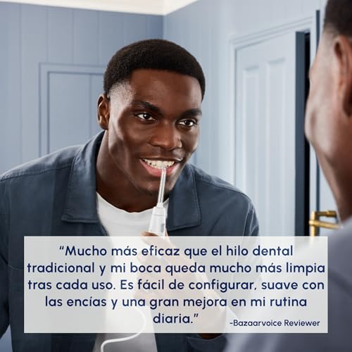 Waterpik Ultra Irrigador Dental Sobremesa Profesional con Agua a Presión y Sistema Avanzado de Control de Presión Mediante 10 Posiciones con 6 Boquillas, Eliminación de Placa Dental, Blanco (WP-660EU)