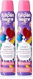 TULIPÁN NEGRO, DESODORANTE SPRAY CANDY FANTASY 200ML (Paquete de 2)