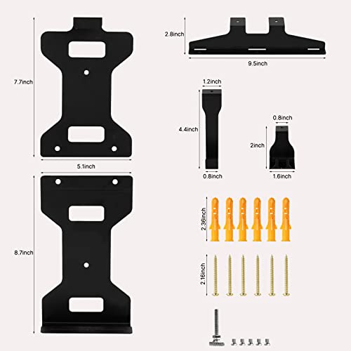 Ps5 Wall Mount, Wall Bracket For Playstation 5 (Disc And Digital Edition) With Detachable Controller Holder & Headphone Hanger, Stealth Mount For Ps5, Black #TOP1
