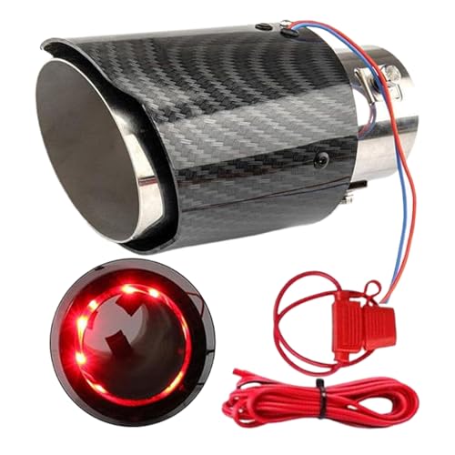 Embout d'échappement éclairage LED lumineux effet flamme pour tuning