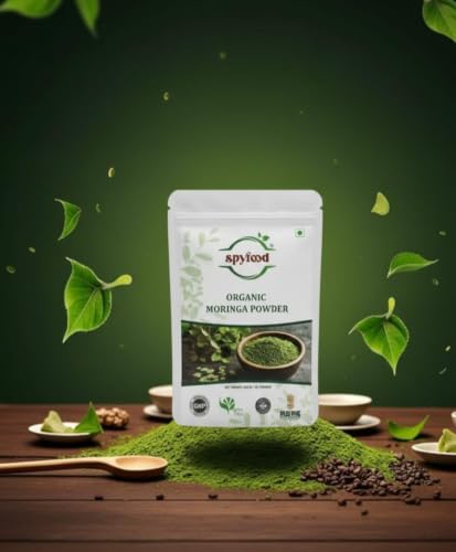 Image of Organic Moringa Powder 200 grams - From Pure Drumstick Leaves, Natural Energy Booster, Supports Stamina & Vitality, Rich in Vitamins & Minerals Superfood