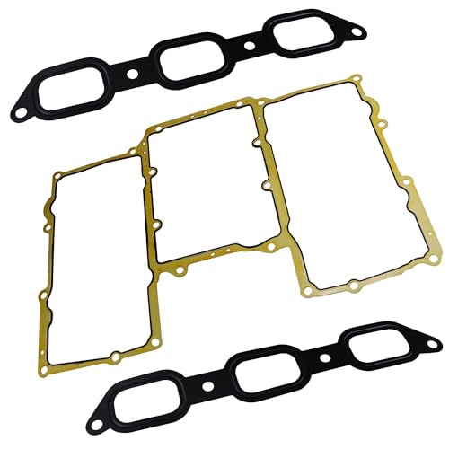 Image of Intake Manifold Gasket Kit Compatible with Jaguar XJ XF F-Type F-Pace XE 3.0L 2013-2020 Replace LR041680 C2Z17248 C2Z17249