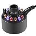 12LED Springbrunnen Nebelmaschine Springbrunnen Teich Nebelmaschine mit Adapter Farbwechsel Licht(#1)