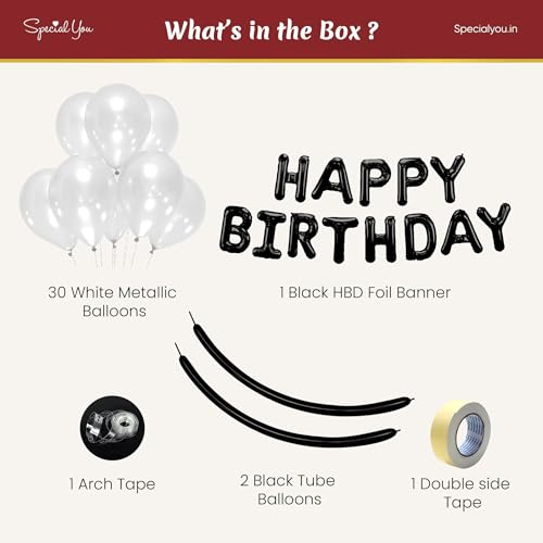 Image of Special You Birthday Decoration Kit for Girls, Metallic White Balloons for Decoration, Aesthetic Birthday Decoration Items, Balloons for birthday decor, 18th Birthday Decorations for Girls- 35 Pcs