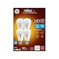 GE Relax LED Light Bulbs, 60 Watt, Soft White, A19 (4 Pack)