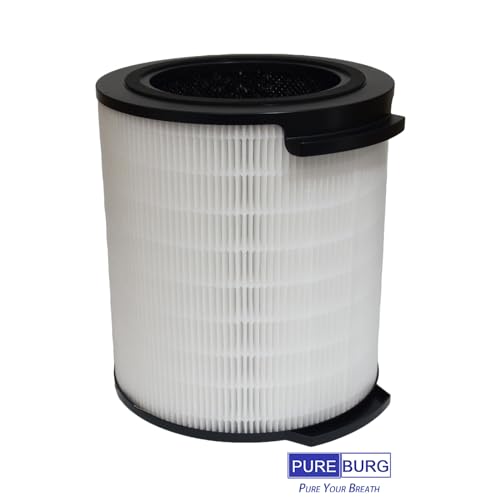 Miniatura 2 de Pureburg Filtro De Repuesto Fy1700 Compatible Con Purificadores De Aire Philips Ac1715 30 Ac1715 Ac1711 Serie 1000i, H13 True Hpea Carbón Activado