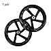 PU Scooter Wheels (2-Pack) – Silent Polyurethane Trolley Caster Wheels for Shopping Carts, Roller Skates, Furniture, Wheelchairs & Wagons – 125mm to 200mm Sizes(translucent200mm*40mm)