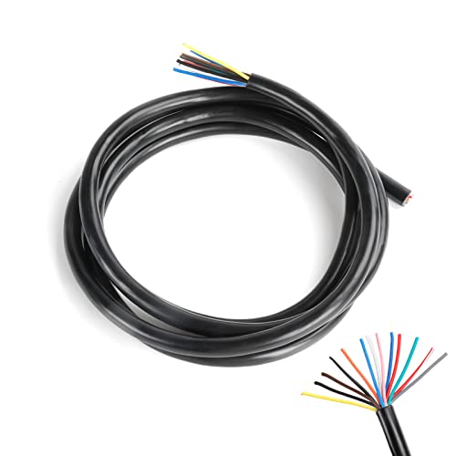 AOHEWEI Cable de 13 núcleos para Remolque 2m Cable de Remolque de 13 núcleos Negro para la Industria de caravanas y Camiones