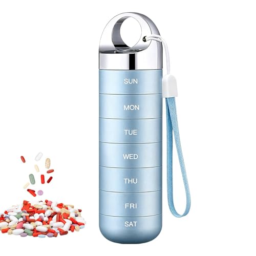 Pilulier hebdomadaire boîte métal conteneur portable suppléments adultes voyageurs