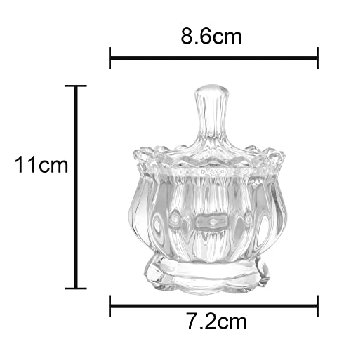 Potiche de Cristal com Pé Pumpkin 8,5cm x 11cm - Lyor