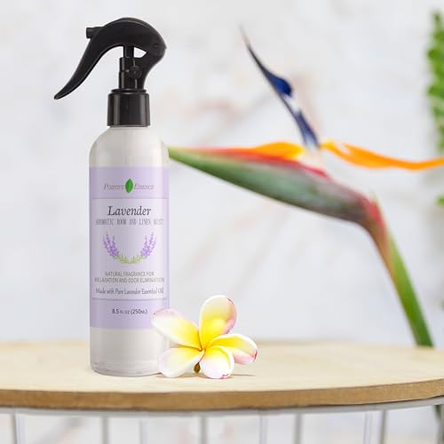 Lavender Pillow Spray – Natural Linen Mist with Pure Lavender Essential Oil, Calming Home Fragrance, Sleep Spray, Bathroom Freshener and Air Freshener – 8.5 fl oz