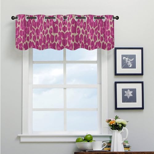 2 paneles de cenefa de cortina de estilo asiático morado para ventanas 4