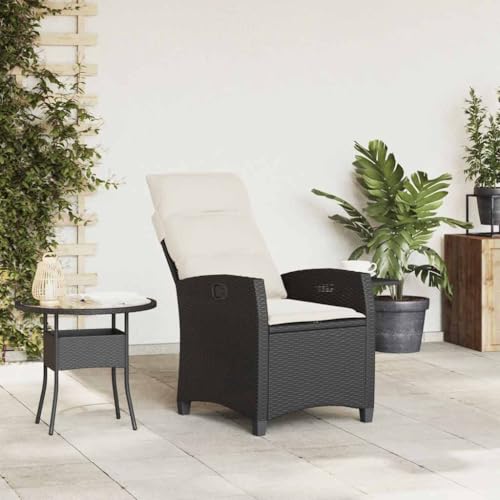 Chaise extérieure résistante aux intempéries avec repose-verre et dossier inclinable
