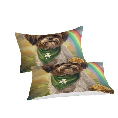 Parure de lit chien 3D King en microfbre housse de couette 220x240cm - 3