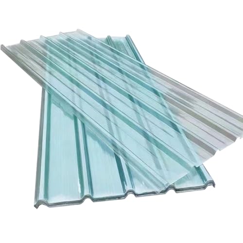 3 x Placa de Iluminación Natural Placa Ondulada de 1.0 mm Hojas de Techo Corrugado Length 50-170 cm Chapa Ondulada para Invernaderos Garaje(120cm)