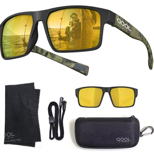 Image of Floating Polarized Fishing Sunglasses Saltwater Resistant Lenses That Coating Won't Peel Rub off