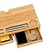 Monitor Stand Riser with Drawer - Desk Shelf Organizer Keyboard Storage Bamboo 22x10.6x4.7 inch